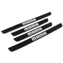 Load image into Gallery viewer, Brand New 4PCS Universal Momo Silver Rubber Car Door Scuff Sill Cover Panel Step Protector