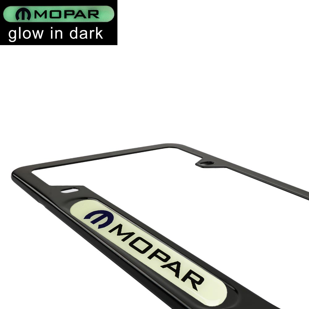 Brand New Universal 1PCS MOPAR Black Metal License Plate Frame