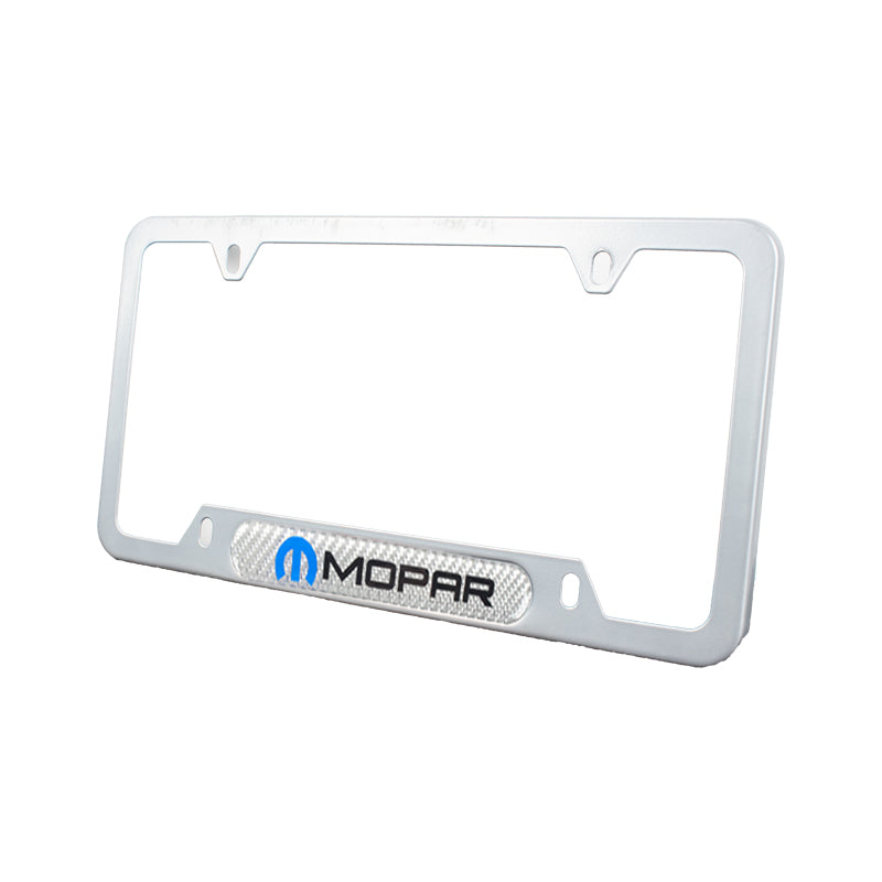 Brand New Universal 1PCS Mopar Silver Metal License Plate Frame