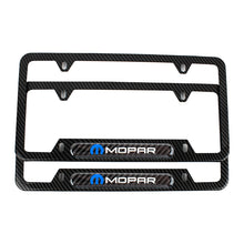 Load image into Gallery viewer, Brand New Universal 1PCS MOPAR Carbon Fiber Look Metal License Plate Frame