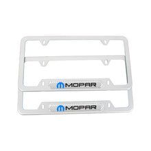 Load image into Gallery viewer, Brand New Universal 1PCS Mopar Silver Metal License Plate Frame