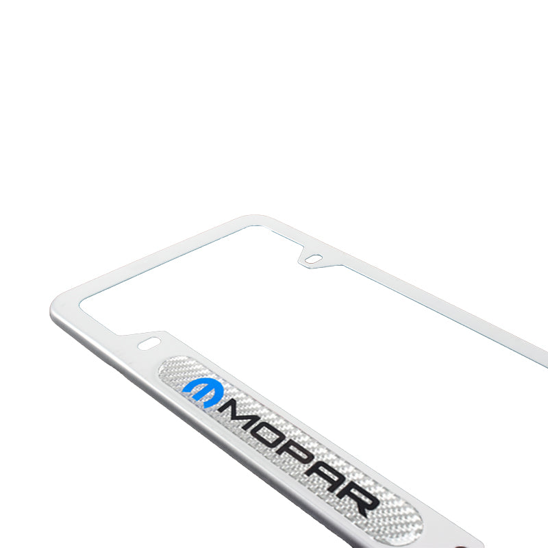 Brand New Universal 1PCS Mopar Silver Metal License Plate Frame