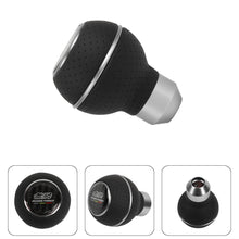 Load image into Gallery viewer, Brand New Universal Leather Mugen Silver &amp; Black Ball Manual Car Gear Shift Knob MT Manual Shifter M8 M10 M12