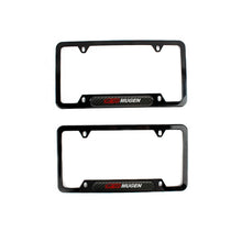 Load image into Gallery viewer, Brand New Universal 2PCS Mugen Glossy Black Metal License Plate Frame