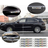 Brand New 8PCS Mugen Power Real Carbon Fiber Silver Car Trunk Side Fenders Door Badge Scratch Guard Sticker