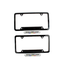 Load image into Gallery viewer, Brand New Universal 2PCS Mugen Power Glossy Black Metal License Plate Frame