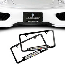 Load image into Gallery viewer, Brand New Universal 2PCS Mugen Power Glossy Black Metal License Plate Frame