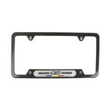 Load image into Gallery viewer, Brand New Universal 1PCS Mugen Power Carbon Fiber Look Metal License Plate Frame