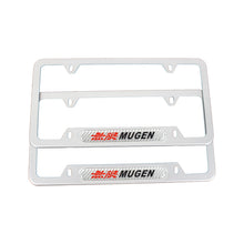 Load image into Gallery viewer, Brand New Universal 1PCS Mugen Silver Metal License Plate Frame