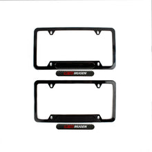 Load image into Gallery viewer, Brand New Universal 2PCS Mugen Glossy Black Metal License Plate Frame