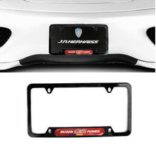 Load image into Gallery viewer, Brand New Universal 1PCS Mugen Power Glossy Black Metal License Plate Frame