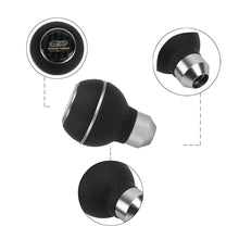 Load image into Gallery viewer, Brand New Universal Leather Mugen Silver &amp; Black Ball Manual Car Gear Shift Knob MT Manual Shifter M8 M10 M12