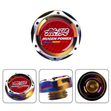 Load image into Gallery viewer, Brand New Jdm Mugen Power Burnt Blue Engine Oil Cap With Real Carbon Fiber Mugen Power Sticker Emblem For Honda / Acura