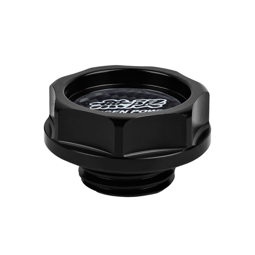 Brand New Mugen Power Black Engine Oil Cap With Real Carbon Fiber Mugen Power Sticker Emblem For Honda / Acura