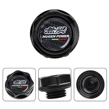 Load image into Gallery viewer, Brand New Mugen Power Black Engine Oil Cap With Real Carbon Fiber Mugen Power Sticker Emblem For Honda / Acura