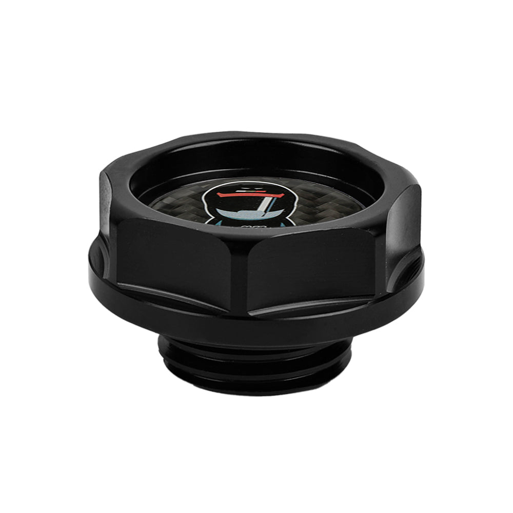 Brand New Mugen Racer Black Engine Oil Cap With Real Carbon Fiber Mugen Racer Sticker Emblem For Honda / Acura