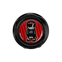 Load image into Gallery viewer, Brand New Mugen Racer Black Engine Oil Cap With Real Carbon Fiber Mugen Racer Sticker Emblem For Honda / Acura