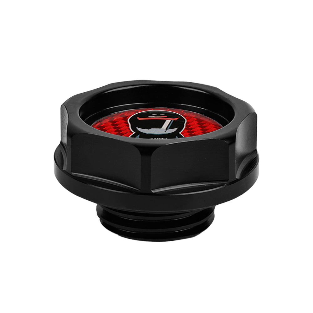 Brand New Mugen Racer Black Engine Oil Cap With Real Carbon Fiber Mugen Racer Sticker Emblem For Honda / Acura