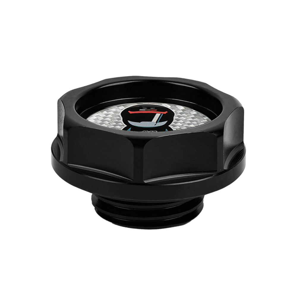 Brand New Mugen Racer Black Engine Oil Cap With Real Carbon Fiber Mugen Racer Sticker Emblem For Honda / Acura