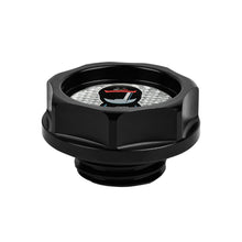 Load image into Gallery viewer, Brand New Mugen Racer Black Engine Oil Cap With Real Carbon Fiber Mugen Racer Sticker Emblem For Honda / Acura