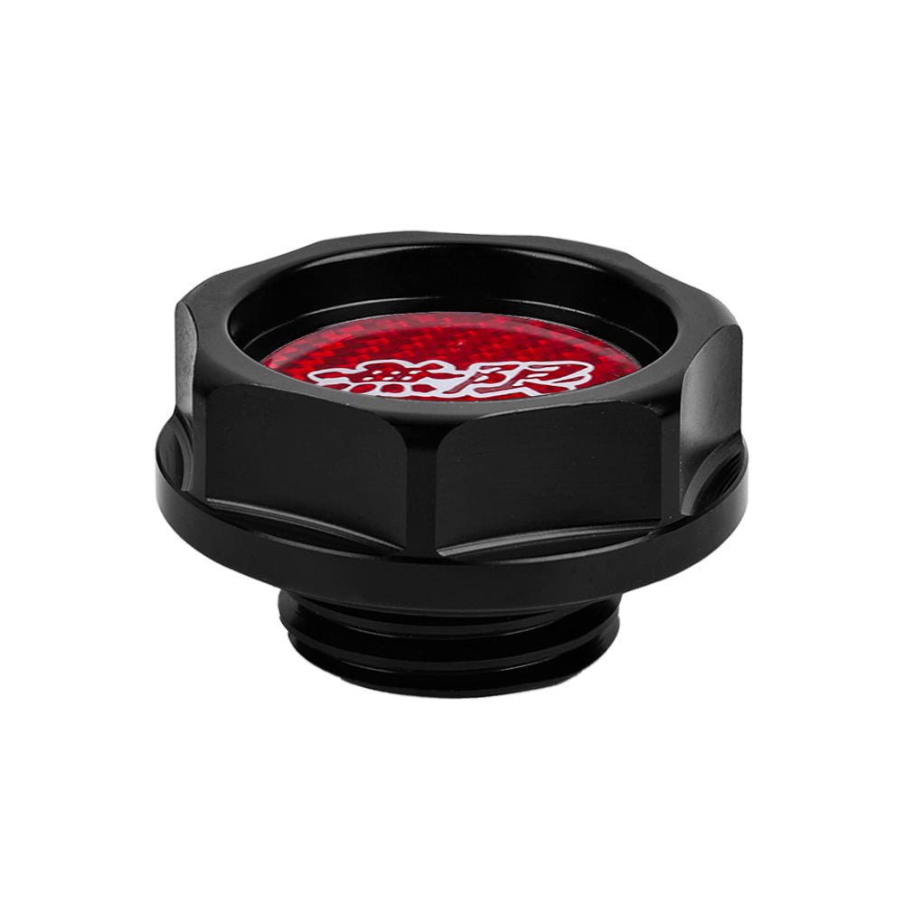 Brand New Mugen Power Black Engine Oil Cap With Real Carbon Fiber Mugen Power Sticker Emblem For Honda / Acura