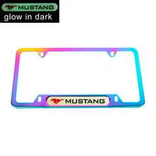 Load image into Gallery viewer, Brand New Universal 1PCS Ford Mustang Neo Chrome Metal License Plate Frame