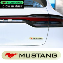 Load image into Gallery viewer, Brand New 1PCS FORD MUSTANG Glows in Dark Green Car Trunk Side Fenders Door Badge Scratch Guard Sticker