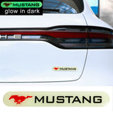 Brand New 1PCS FORD MUSTANG Glows in Dark Green Car Trunk Side Fenders Door Badge Scratch Guard Sticker