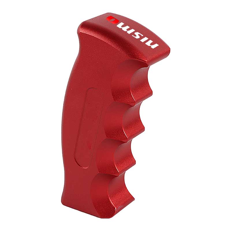 Brand New Nismo Universal Red Aluminum Slotted Pistol Grip Handle Manual Gear Shift Knob Shifter M8 M10 M12