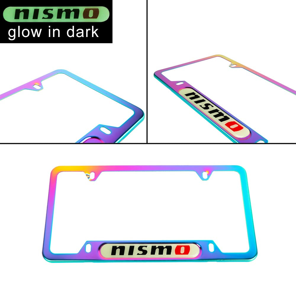 Brand New Universal 1PCS Nismo Neo Chrome Metal License Plate Frame