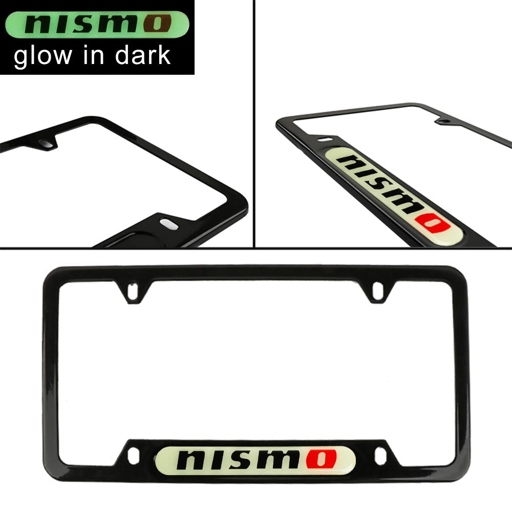 Brand New Universal 1PCS NISMO Black Metal License Plate Frame