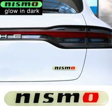 Load image into Gallery viewer, Brand New 1PCS NISMO Glows in Dark Green Car Trunk Side Fenders Door Badge Scratch Guard Sticker