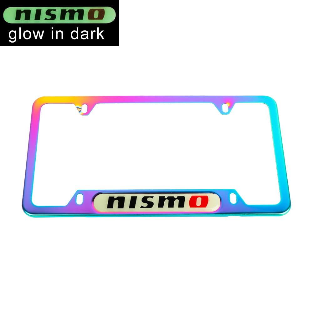 Brand New Universal 1PCS Nismo Neo Chrome Metal License Plate Frame