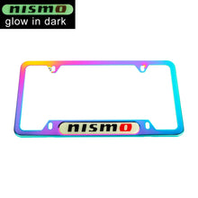 Load image into Gallery viewer, Brand New Universal 1PCS Nismo Neo Chrome Metal License Plate Frame