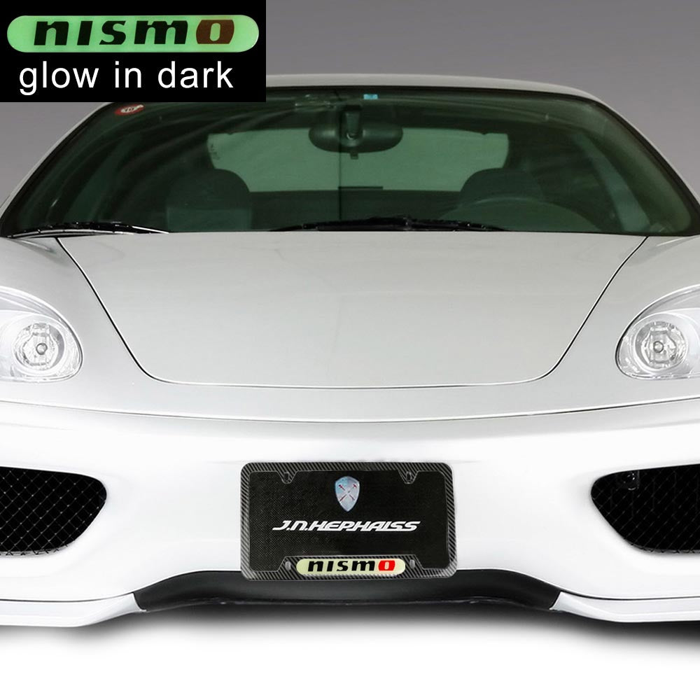 Brand New Universal 1PCS NISMO Carbon Fiber Style Metal License Plate Frame