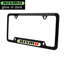 Load image into Gallery viewer, Brand New Universal 2PCS NISMO Black Metal License Plate Frame