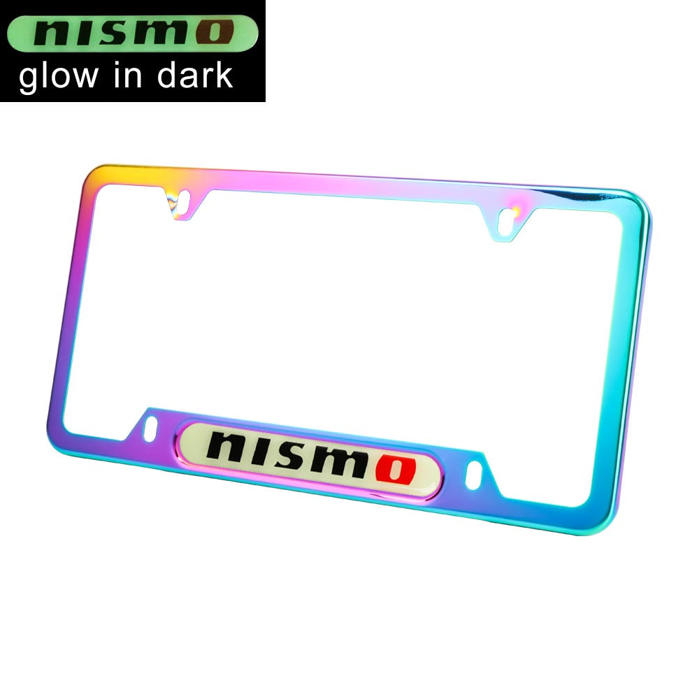 Brand New Universal 1PCS Nismo Neo Chrome Metal License Plate Frame