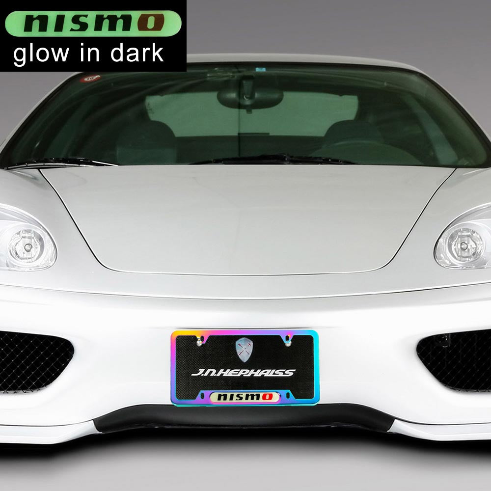 Brand New Universal 1PCS Nismo Neo Chrome Metal License Plate Frame