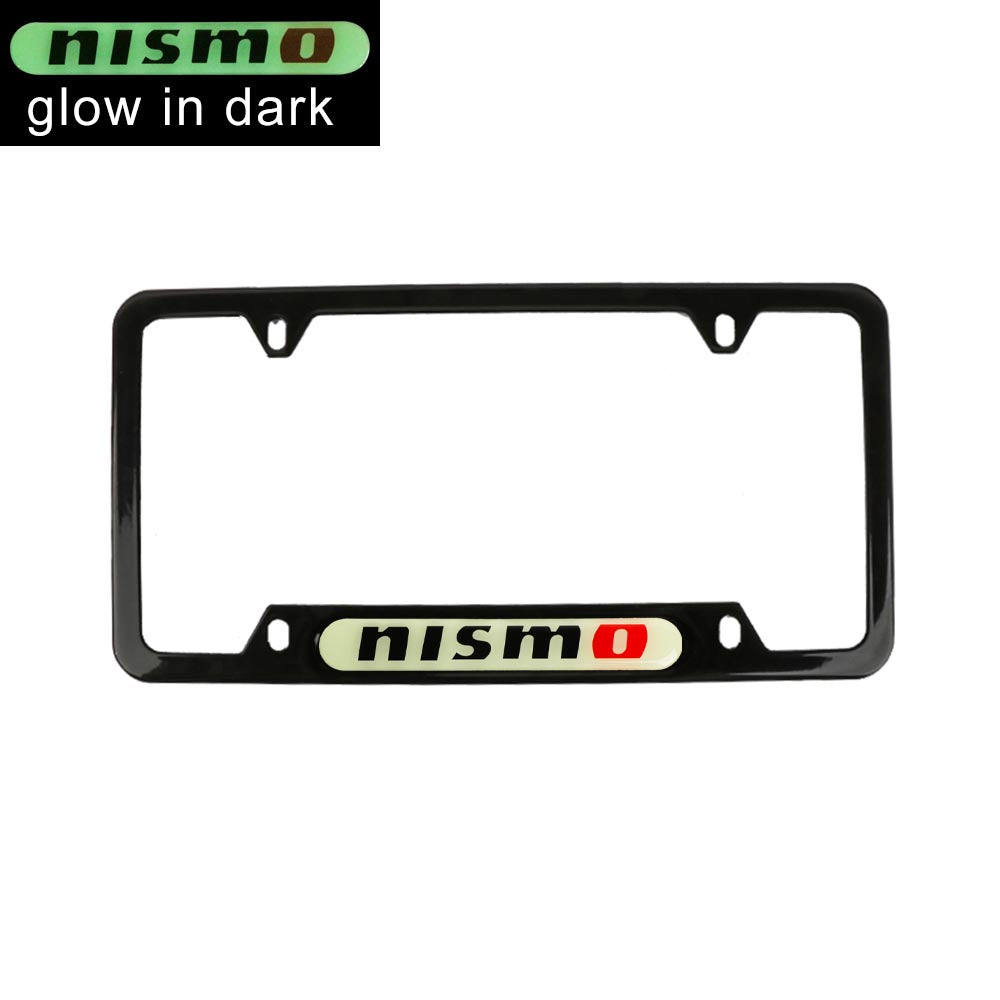 Brand New Universal 1PCS NISMO Black Metal License Plate Frame