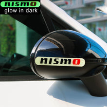 Load image into Gallery viewer, Brand New 4PCS NISMO Glows in Dark Green Car Trunk Side Fenders Door Badge Scratch Guard Sticker