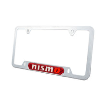 Load image into Gallery viewer, Brand New Universal 1PCS Nismo Silver Metal License Plate Frame