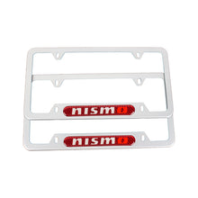 Load image into Gallery viewer, Brand New Universal 1PCS Nismo Silver Metal License Plate Frame