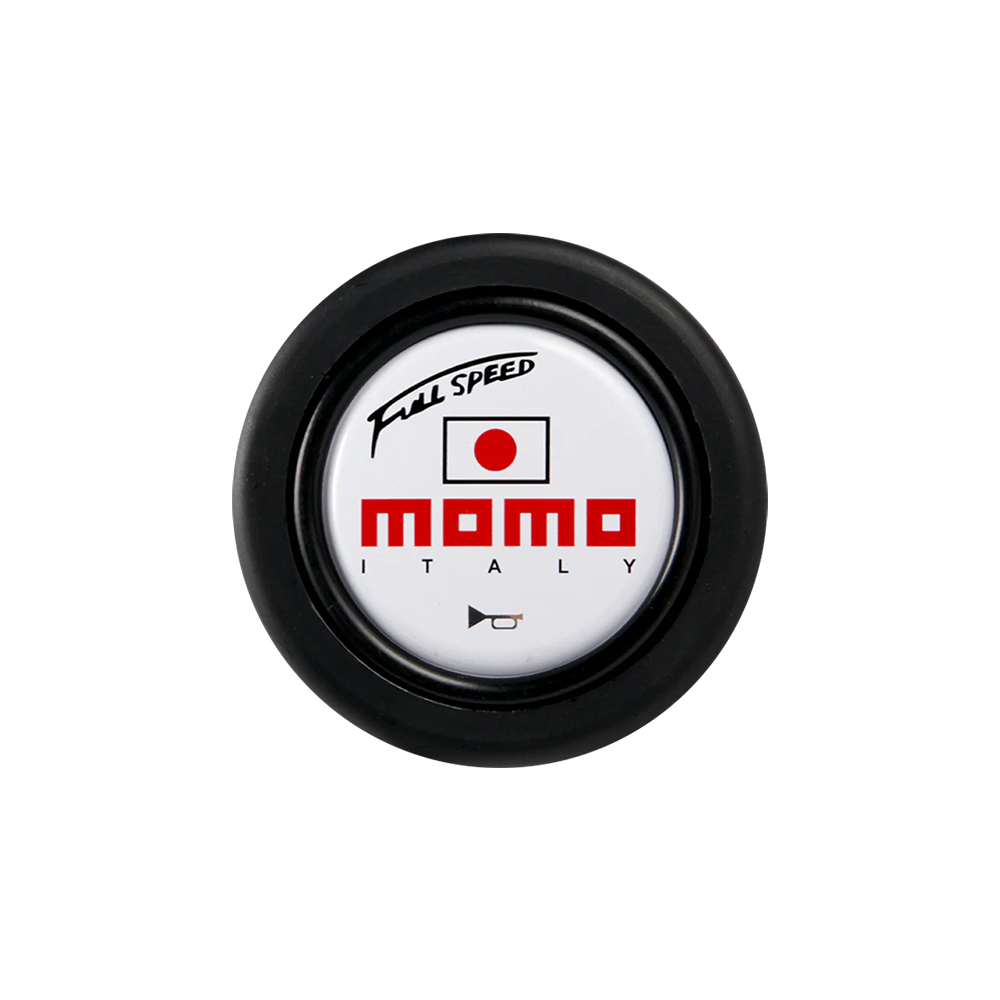 Brand New Universal Momo Car Horn Button Black Steering Wheel Center Cap W/Packaging