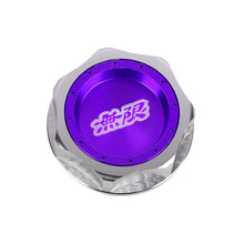 Load image into Gallery viewer, Brand New JDM Mugen Emblem Brushed Purple Engine Oil Filler Cap Badge For Honda / Acura