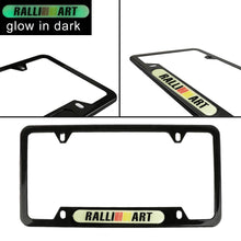 Load image into Gallery viewer, Brand New Universal 1PCS RALLIART Black Metal License Plate Frame