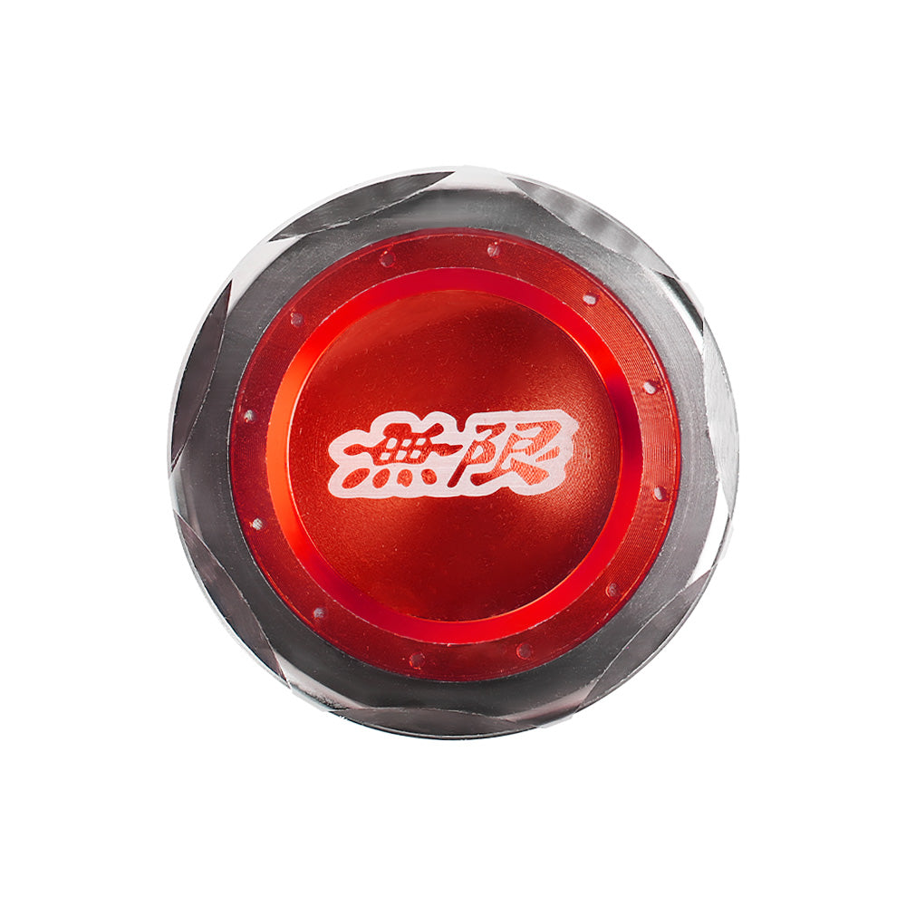 Brand New JDM Mugen Emblem Brushed Red Engine Oil Filler Cap Badge For Honda / Acura