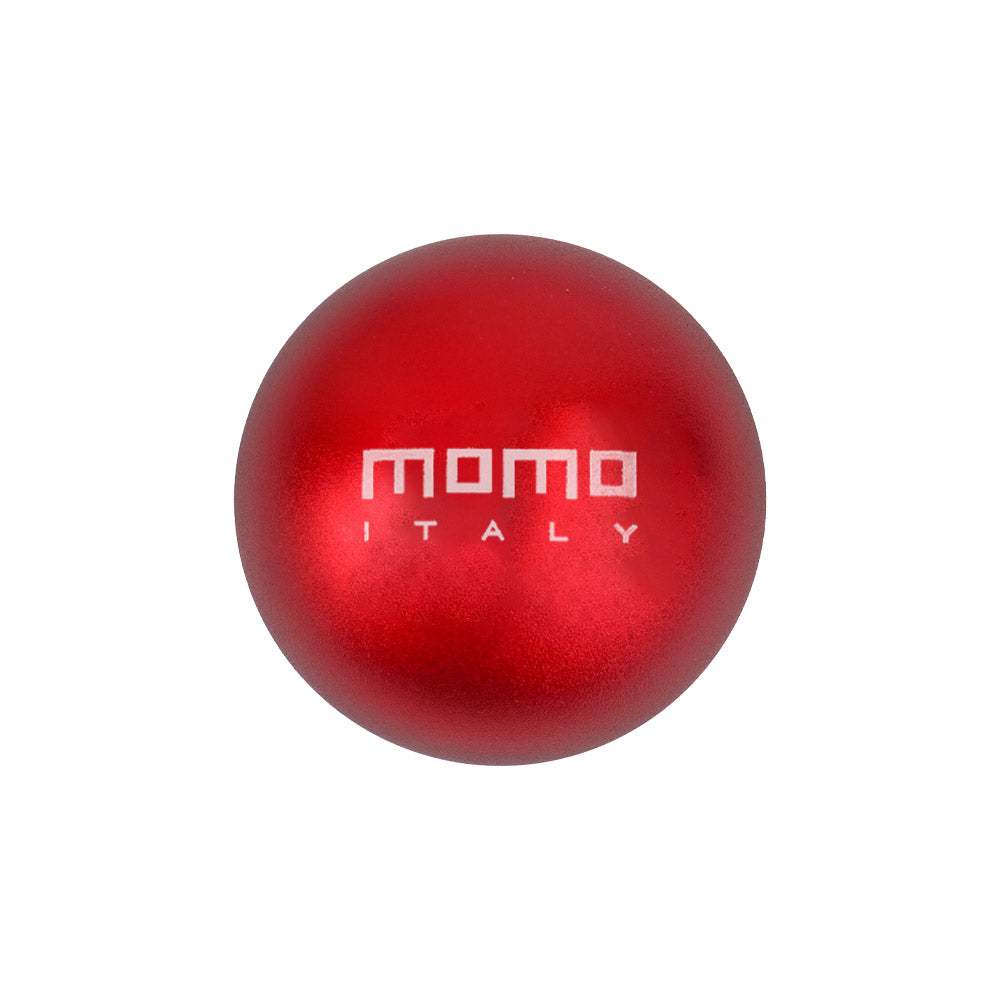 BRAND NEW UNIVERSAL MOMO Racing Universal Red Aluminum Round Shift Knob Lever Knob M8 M10 M12