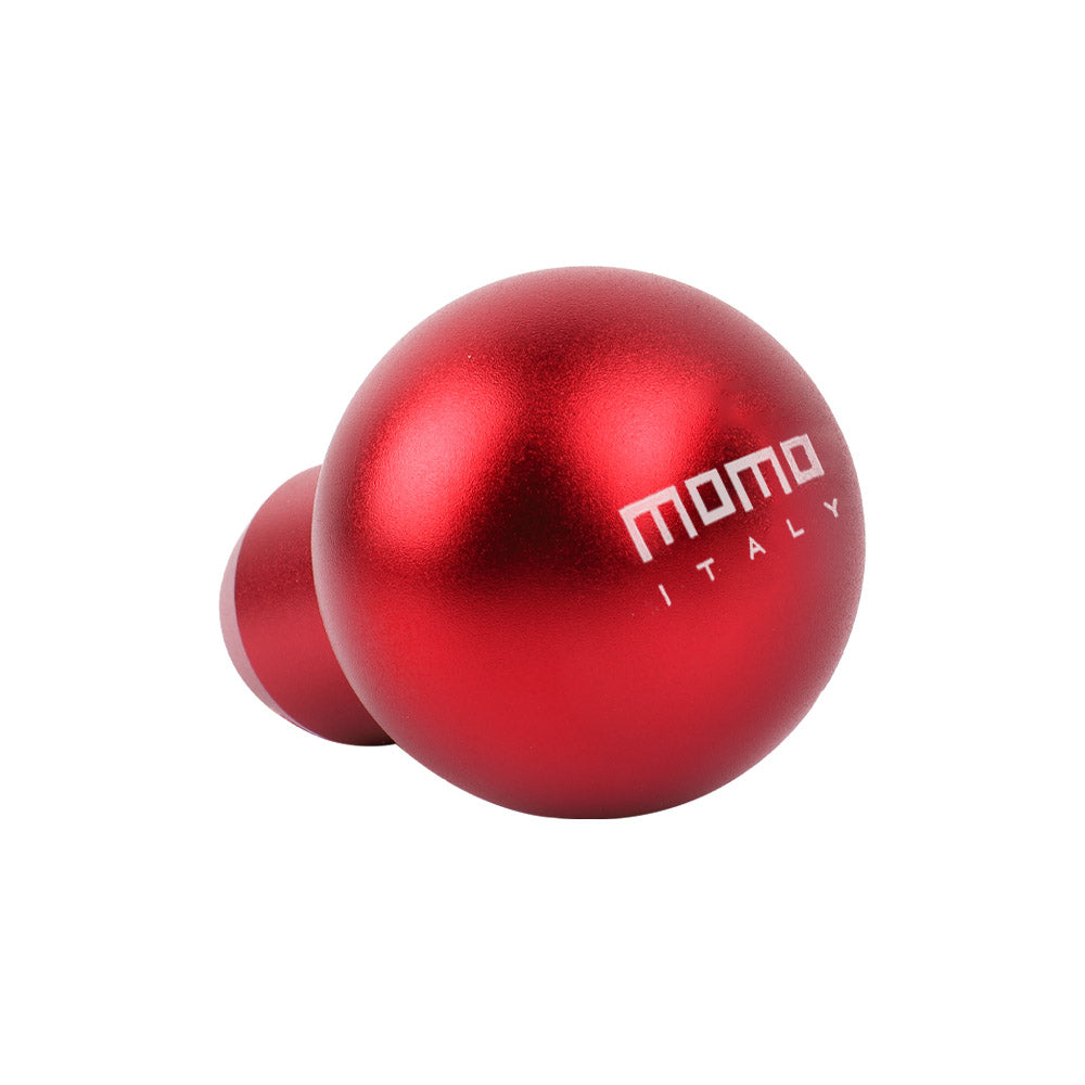 BRAND NEW UNIVERSAL MOMO Racing Universal Red Aluminum Round Shift Knob Lever Knob M8 M10 M12