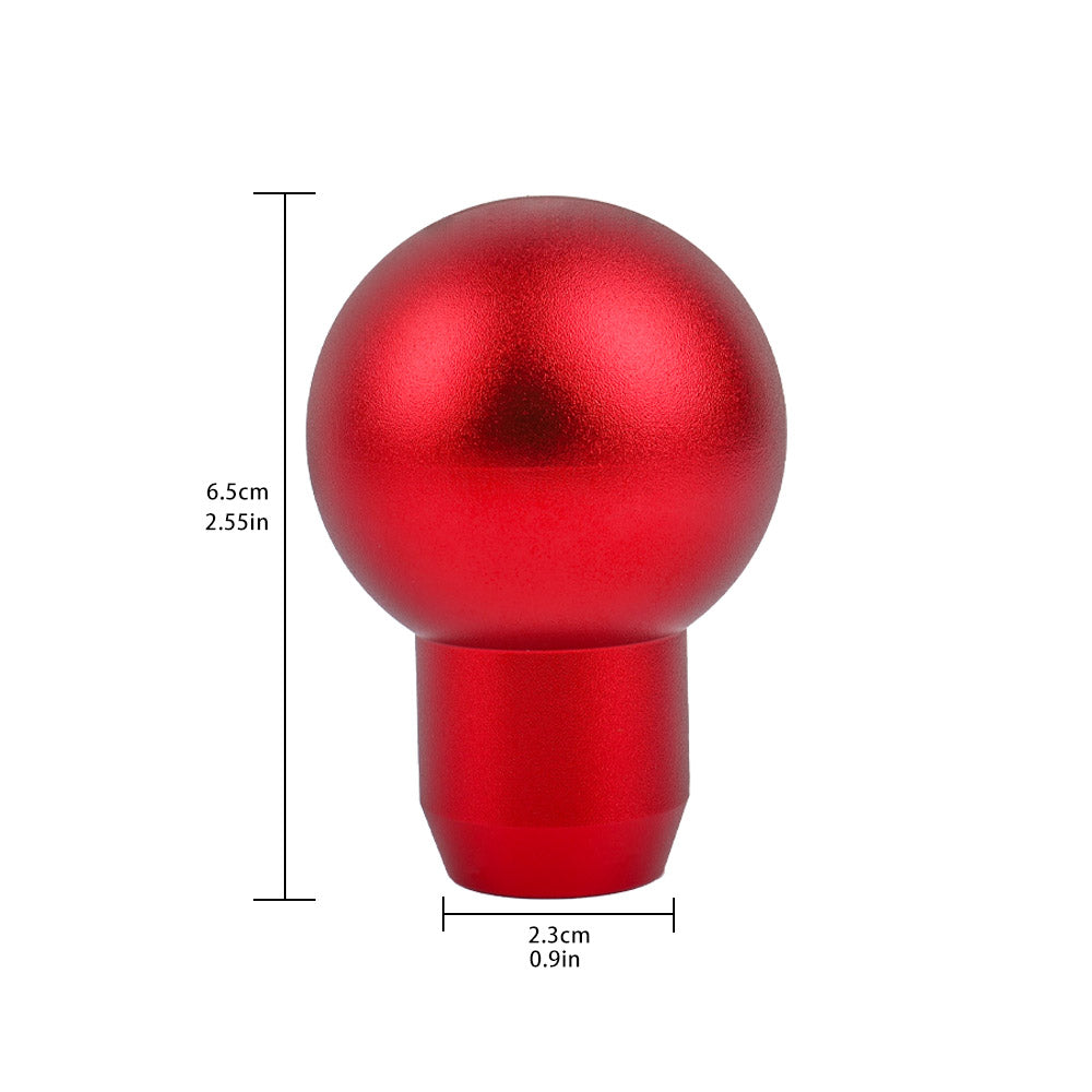 BRAND NEW UNIVERSAL MOMO Racing Universal Red Aluminum Round Shift Knob Lever Knob M8 M10 M12