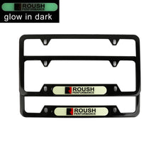 Load image into Gallery viewer, Brand New Universal 2PCS ROUSH PERFORMANCE Black Metal License Plate Frame